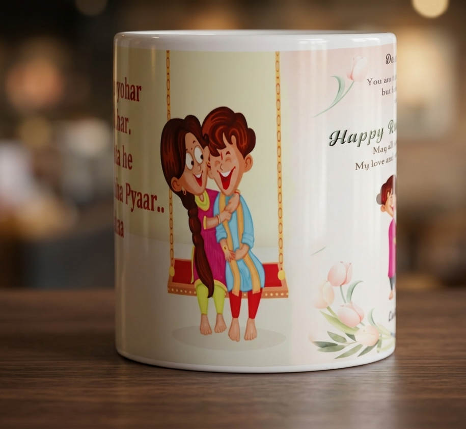 Raksha Bandhan Gift Mug for Brother & Sister Celebration