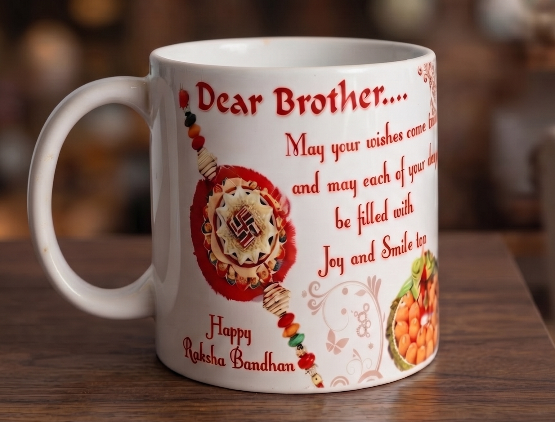 Personalized Style Happy Rakhi Coffee Mug Gift