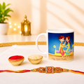 Premium Raksha Bandhan Mug and Rakhi Combo Pack
