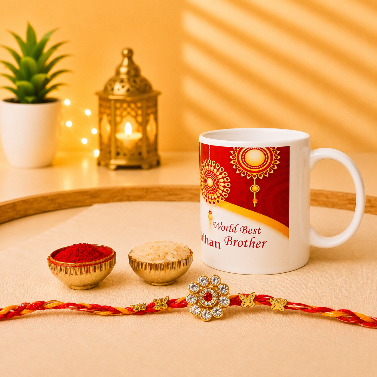 Brother Special Rakhi Combo with Printed Coffee Mug