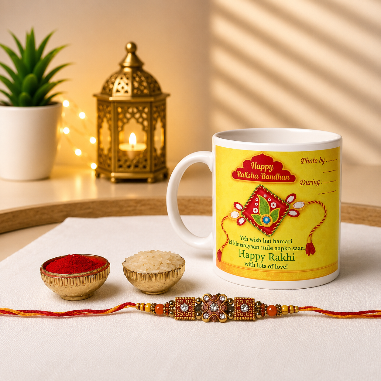 Rakhi Festival Mug & Rakhi Gift Set