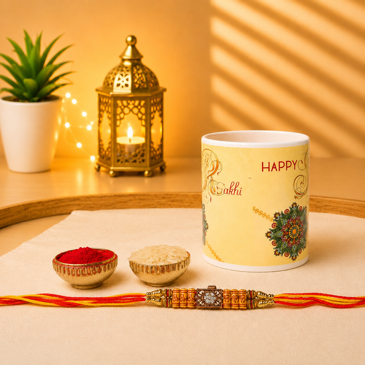 Rakhi Combo Pack with Printed Coffee Cup