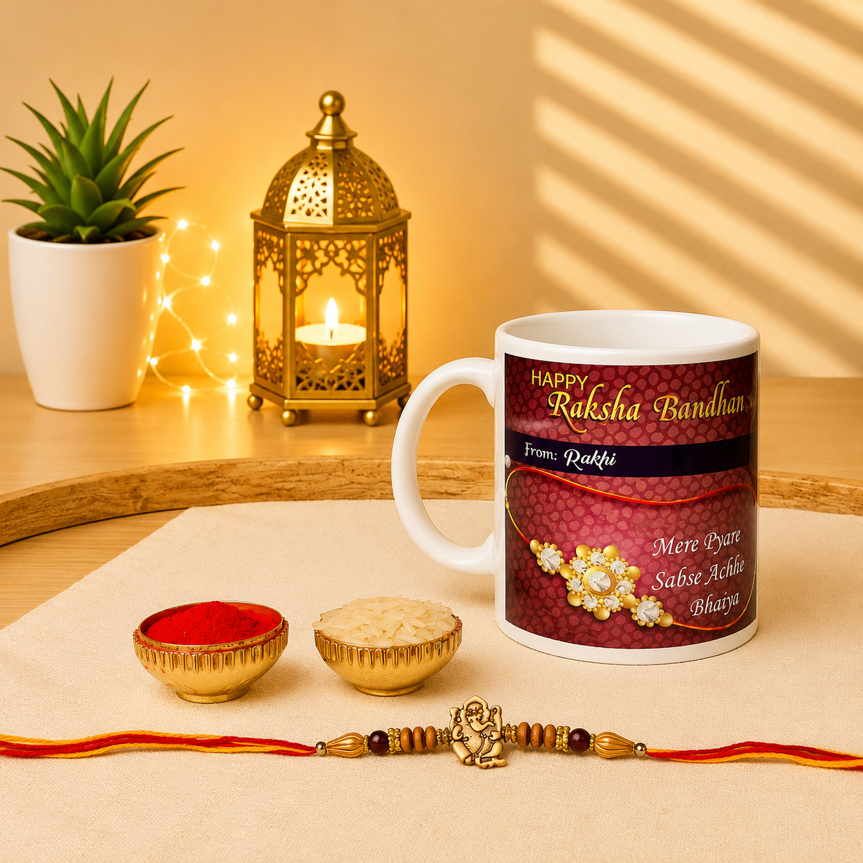 Premium Brother Rakhi Mug Gift Set