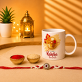 Traditional Rakhi Gift Set with Ceramic Mug
