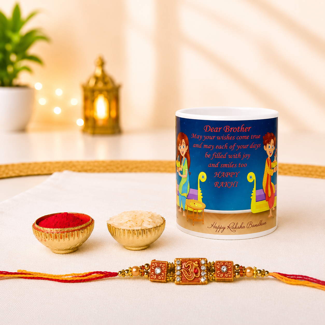 Rakhi Celebration Ceramic Mug for Tea & Coffee
